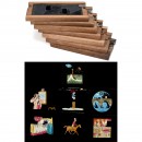 7 Wood-Framed Double Slipping Slides