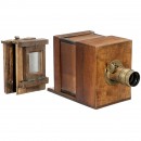 Wet-Plate Sliding Box Camera Photographe à Verres Combinés Inve