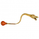 Vintage Car Snake Trumpet Horn, c. 1915