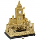 Gilt Architectural Musical Automaton Clock, c. 1870