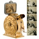 Early German Cast-Iron Art-Nouveau Style Mutoscope, c. 1900