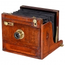 English Stereo Camera for Sliding Lens Board, c. 1880
