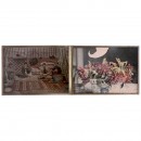 2 Autochrome Plates 13 x 18 cm, c. 1912