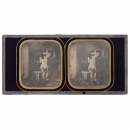 Stereo Nude Daguerreotype, c. 1845