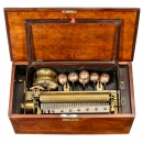 Swiss Drum and Bells Musical Box, c. 1885