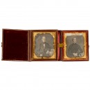 2 Daguerreotypes (1/6 Plate), c. 1850