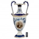 Amphora Porcelain Vase with Photograph, c. 1920
