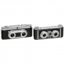 Edixa Stereo I A and Iloca Stereo II, c. 1954