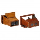 2 Hand-Held Stereo Viewers 9 x 18 cm