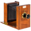Joh. Sachs & Co Field Camera, 11,5 x 16 cm, c. 1880