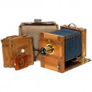 Ernemann 13 x 18 cm Baldus Field Camera with Euryscop IV, c. 1