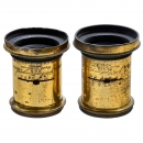 2 Rapid Rectilinear Lenses by Dallmeyer, c. 1880