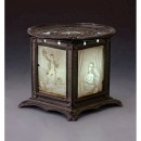 Lithophane Portable Holder and Lithophane Plate, c. 1860