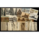 9x14cm Postcards of Hamburg