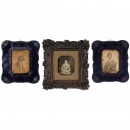 3 Daguerreotypes (1/4 Plate), c. 1850
