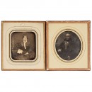 2 Daguerreotypes (1/6 Plate), c. 1845