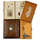 4 De Luxe Leather Photograph Albums