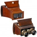 2 Hand-Held Stereo Viewers 9 x 18 cm