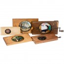 5 Wood-Mounted Magic Lantern Slides, 1880 onwards