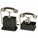 2 Belgian Bell Telephones, c. 1915