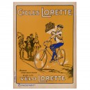 Original Cycles Lorette Lithography Poster, c. 1930