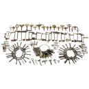 Assortment of Antique Clock and Watch Keys, c. 1800 onwards