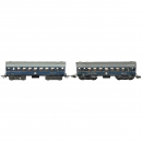 2 Märklin International Passenger Cars, c. 1940