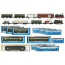 Group of Märklin Locomotives and Cars, 1950-80
