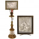 Candle Lamp with Lithophane Plate