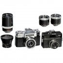 Contaflex 126 and Rolleiflex SL26