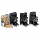 3 Rollfilm Cameras by Ica and Zeiss