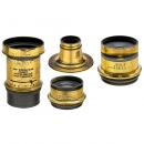 4 Brass Lenses from England