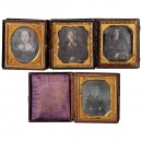 4 Daguerreotypes (1/6 Plate), c. 1845-50