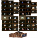 22 Early Mechanical Magic Lantern Single Rackwork Slides 4 x 7 i