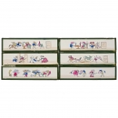 6 Fantasia Lantern Slides 5 x 21 cm by Lapierre, c. 1844