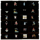 21 Magic Lantern Single Slipping Slides 4 x 7 in., 1850-1880