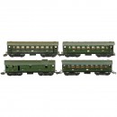 4 Märklin Fast Train Cars, c. 1939