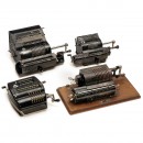4 Brunsviga Spoked-Wheel Calculating Machines