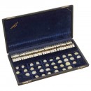 Cased Set of Prosthetic Human Eyes, 1940s-1950s