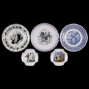 Plates and Ashtrays with Motifs