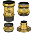 4 Brass Lenses from England