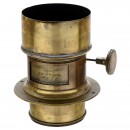 Brass Portrait Lens by F.J. Cox, London, c. 1867