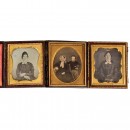 3 Daguerreotypes (1/8 Plates), c. 1845-50