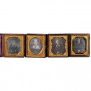 4 Daguerreotypes (1/6 Plate), c. 1845-50