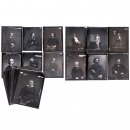 28 Copies of Carjat Glass Plates