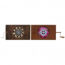2 Hand-Painted Magic Lantern Chromatropes 4 3/4 x 7 4/5 in. (12 