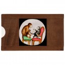 Single Rackwork Slide: Monkey and Cat, c. 1870-80