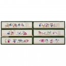 6 Fantasia Lantern Slides of 5 x 21 cm by Lapierre, c. 1844