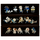 3 Magic Lantern Slides Caricatures, c. 1860