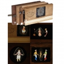 4 Magic Lantern Skipping Slides, c. 1870-80